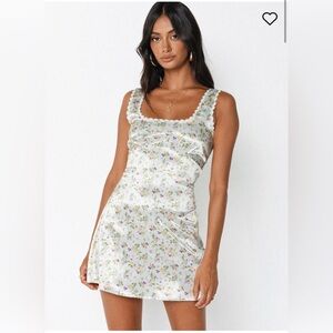 Princess Polly Satin Mini Dress White